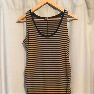 Maternity striped maxi